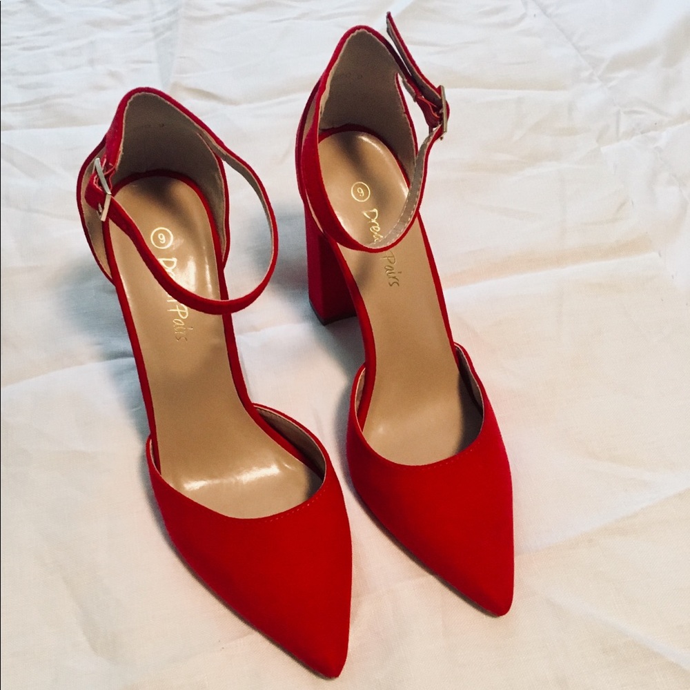 Cherry red heels